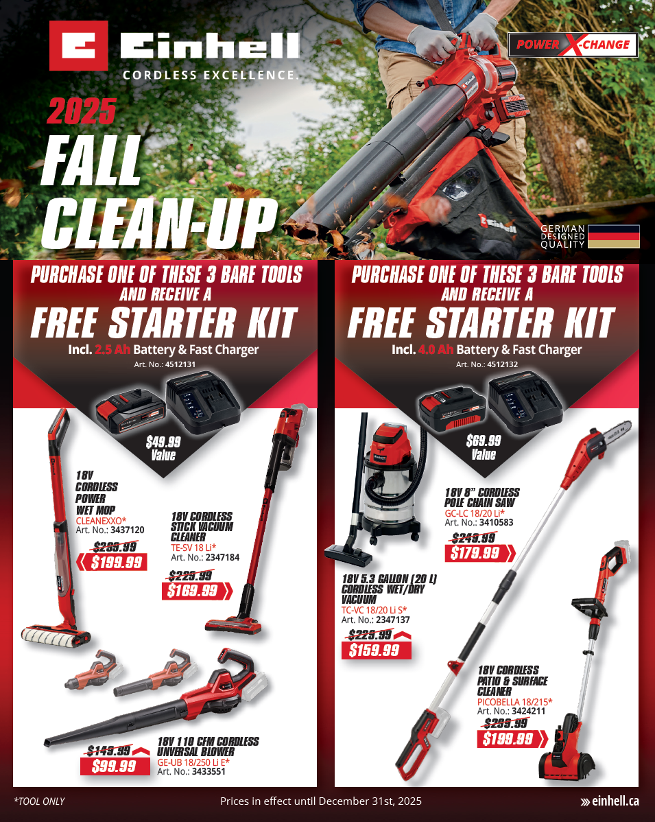 Einhell 2025 Fall Clean-Up