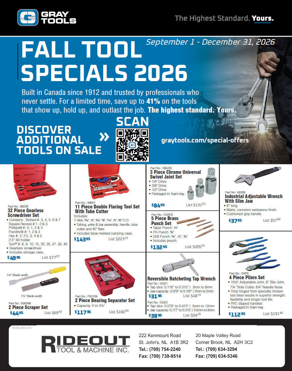 Gray Tools Fall 2026